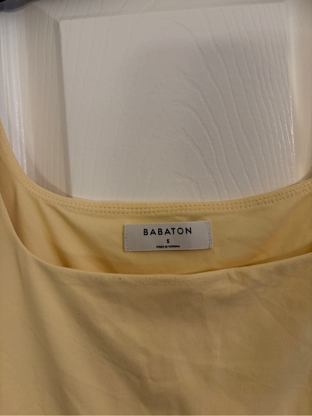 Babaton (Aritzia) Butter YellowOne-Piece Bodysuit - Picture 2 of 3